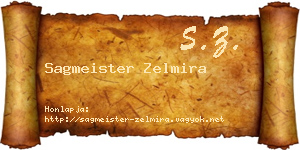 Sagmeister Zelmira névjegykártya